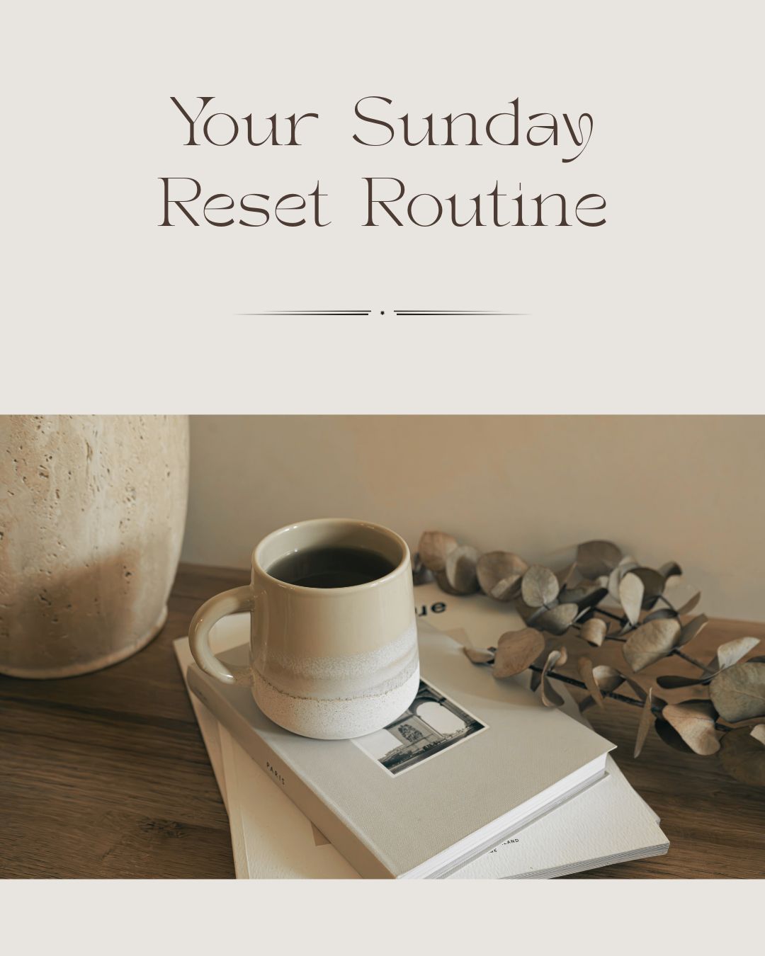 My Go-To Reset When I’m Feeling off (and its not fancy.)